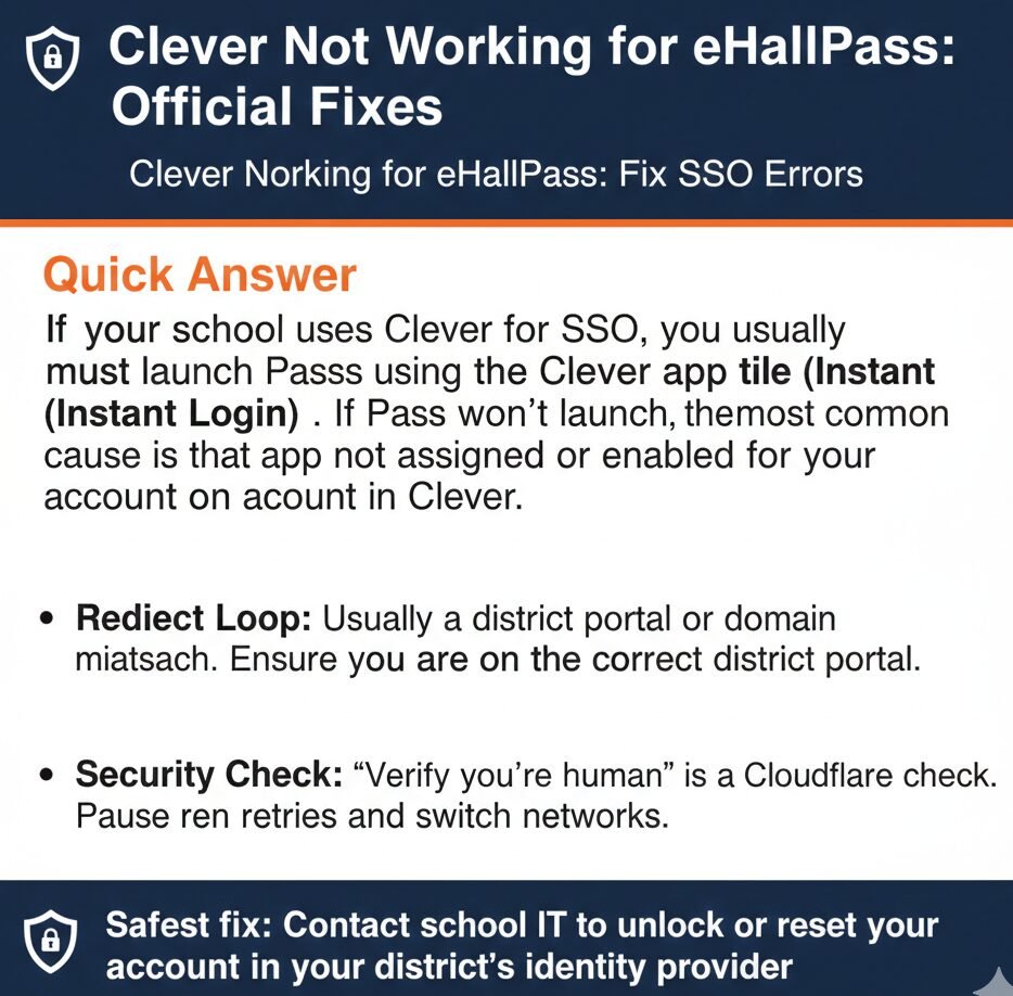 clever not working for ehallpass
